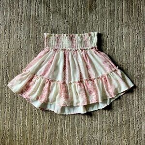 Altar’d State Pink and White Snake Print Skirt